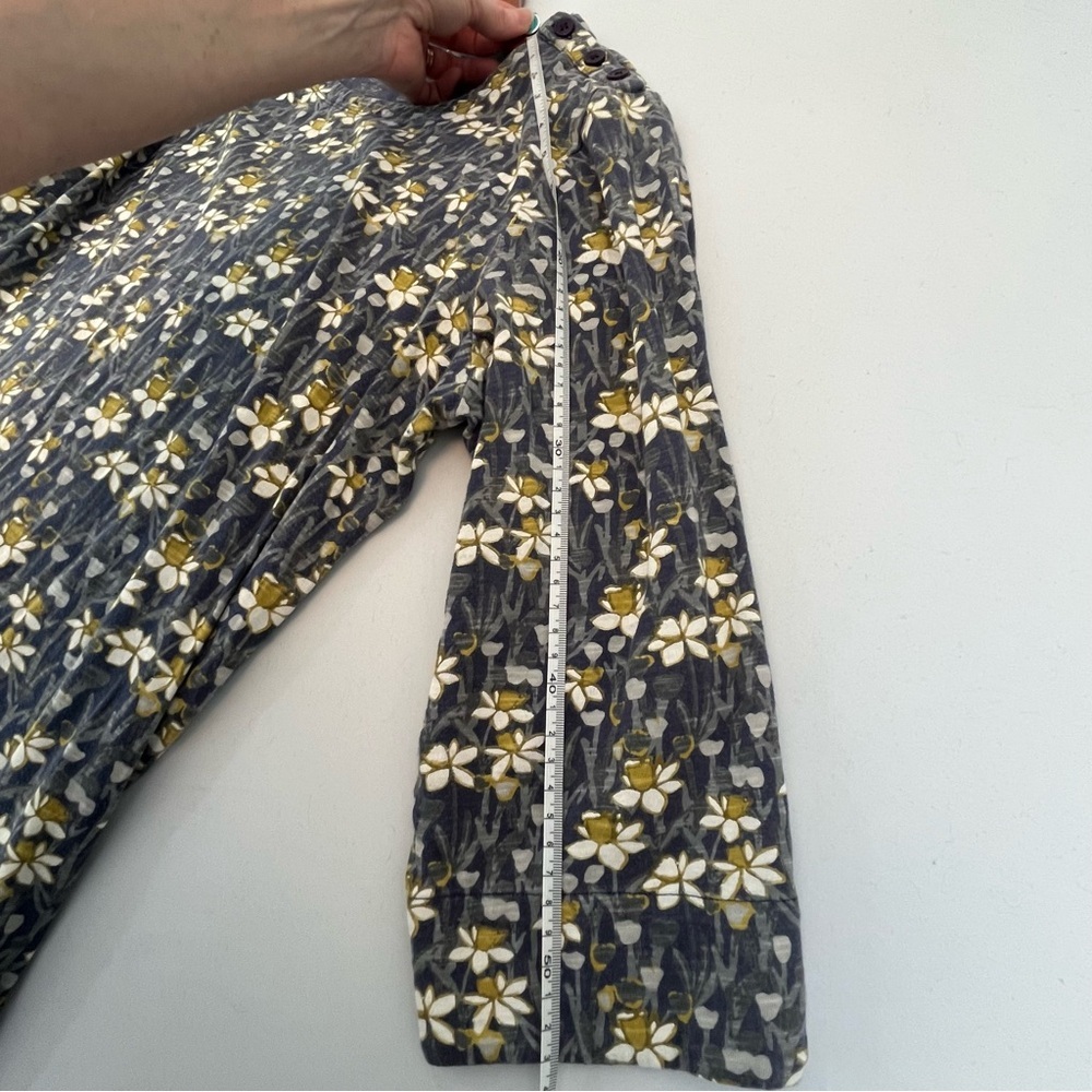 Seasalt Cornwall Floral Blue and Yellow Women's Tunic Size 10 - Picture 12 of 13
